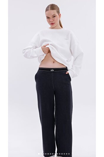 HepsitrentStore Basic Washable Anthracite Color Regular Jeans with Elastic Waist
