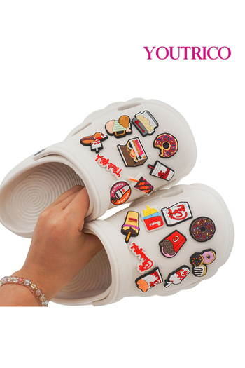 Youtrico Colorful Cartoon Jibbitz Charms - PVC Slipper Ornament Set