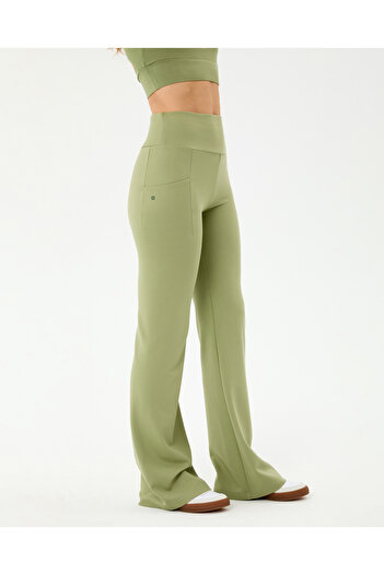 Ayma Active Matcha Pocket Flare Pants