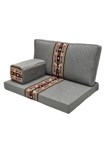 smart home Traditional Arabic Floor Seating Set for Two (70x100x60cm) – Comfortable Arabic Majlis Furniture