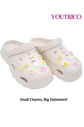 Youtrico Colorful Cartoon Jibbitz Charms - PVC Slipper Ornament Set