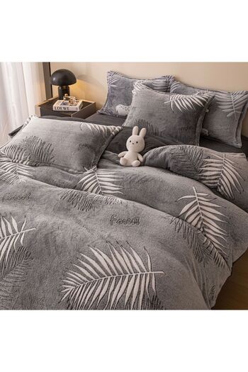 JOJO HOME Cocolino Double Bed Linen, 4 pieces, with ELASTIC, Forest