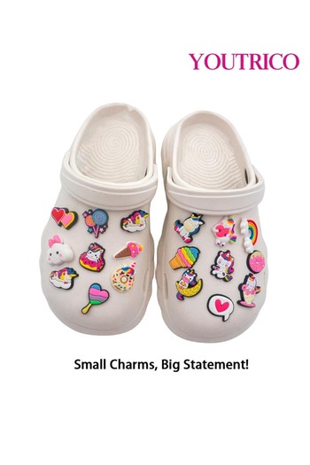 Youtrico Colorful Cartoon Jibbitz Charms - PVC Slipper Ornament Set