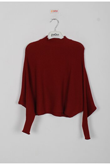incity Girl's Half Turtleneck Batwing Sleeve Knit Sweater