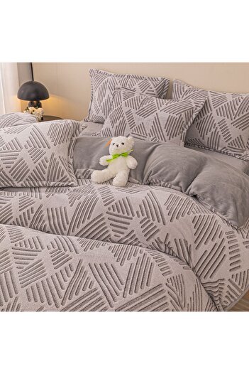 JOJO HOME Cocolino Double Bed Linen, 4 pieces, with ELASTIC, Abstract