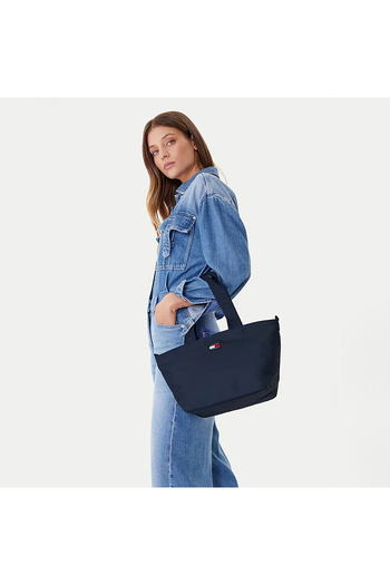 Tommy Hilfiger Kadın Mavi Mini El Çantası (AW0AW17890-C1G)