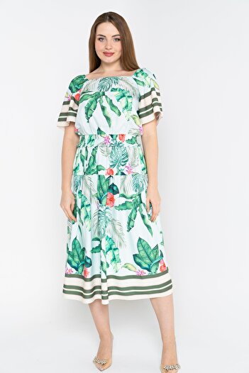 Nichii Floral Midi Skirt