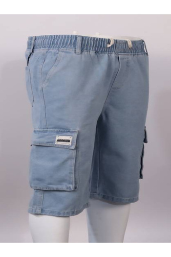 Red Planet Men’s Denim Bermuda Shorts with Multi Pockets – Casual