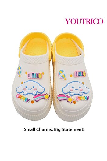 Youtrico Colorful Cartoon Jibbitz Charms - PVC Slipper Ornament Set