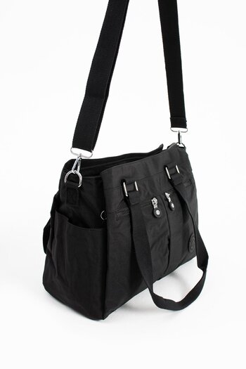 CCWAY AYAKKABI Women's Large Compartment Bag Black