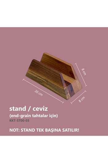 KAF Ahşap Cutting Board (End-Grain) Stand / Walnut