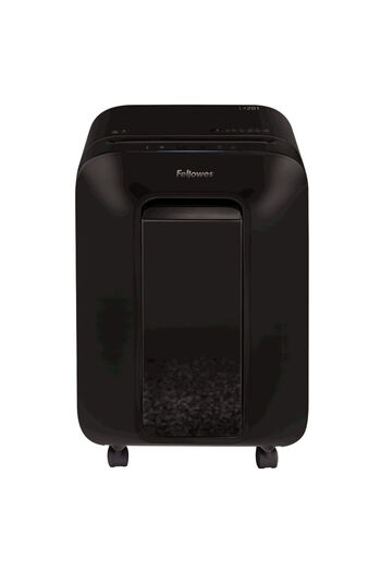Fellowes LX201 12-sheet micro cut manual document shredder Black