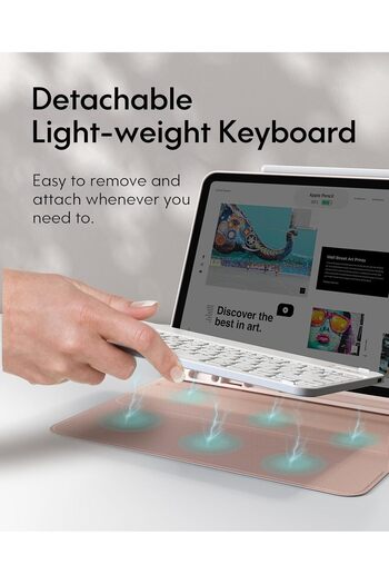 CHESONA iPad Pro 12.9 inch 2021 Case with Keyboard