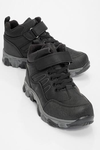 CCWAY AYAKKABI Children's Trekking Boots 31-35 Black