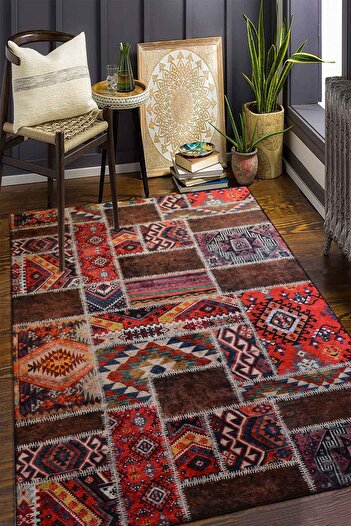 Decomia Home Washable Non-Slip Kids & Pet Friendly Printed Pattern Carpet & Area Rug for Living Room Kitchen