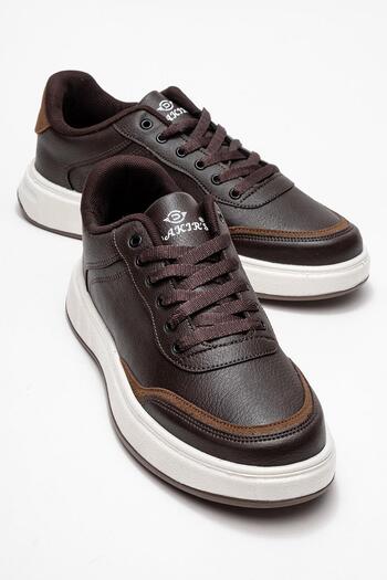 CCWAY AYAKKABI Lace-Up Men's Sneakers Brown Brown