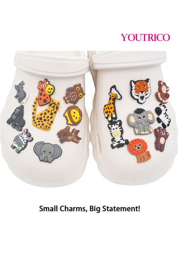 Youtrico Colorful Cartoon Jibbitz Charms - PVC Slipper Ornament Set