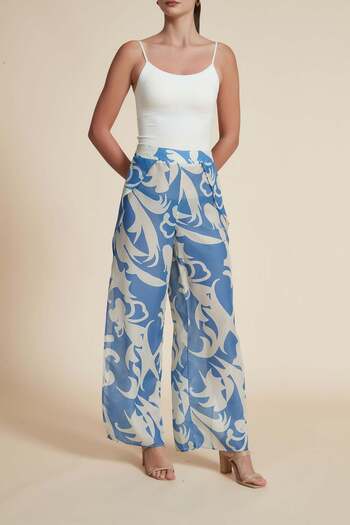 Yola Floral Wide-Leg Pants