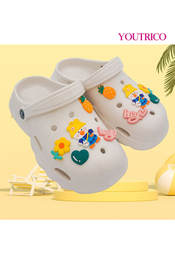 Youtrico Colorful Cartoon Jibbitz Charms - PVC Slipper Ornament Set