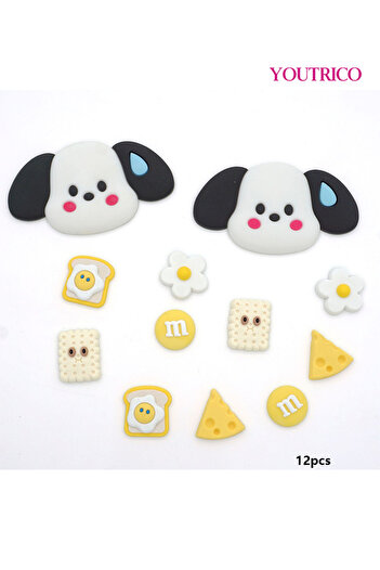 Youtrico Colorful Cartoon Jibbitz Charms - PVC Slipper Ornament Set