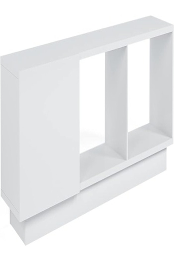 Modern home modern TV Stand with Storage, for TVs up to 80 Inches, Wood , White