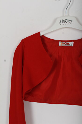 incity Girls' Long Sleeve Stylish Bolero