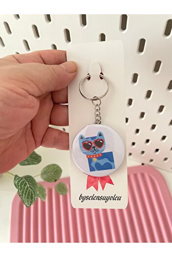 By Selen Suyolcu Badge Keychain Models
