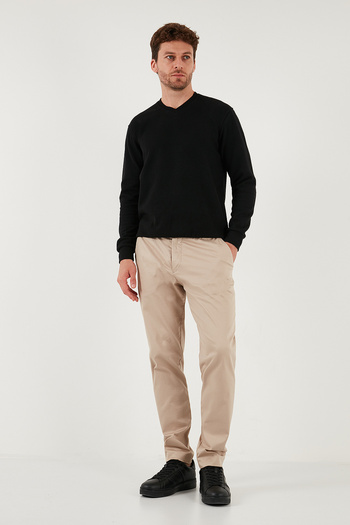 Buratti Cotton Regular Fit V-Neck Sweater Men's Sweater 456202 V