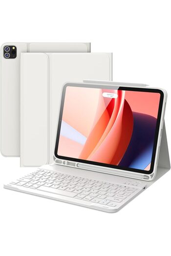 CHESONA for iPad Air 11 Inch Case with Keyboard, Rechargeable Wireless Keyboard, Detachable - Pencil