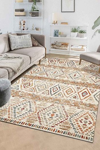 Decomia Home Washable Non-Slip Kids & Pet Friendly Printed Pattern Carpet & Area Rug for Living Room Kitchen