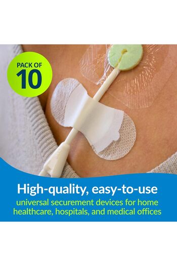 Tidi TIDI3300M-10PKGrip-LokMediumSecurementDevice―Packof10―CatheterStabilizationDevice―White―Low-