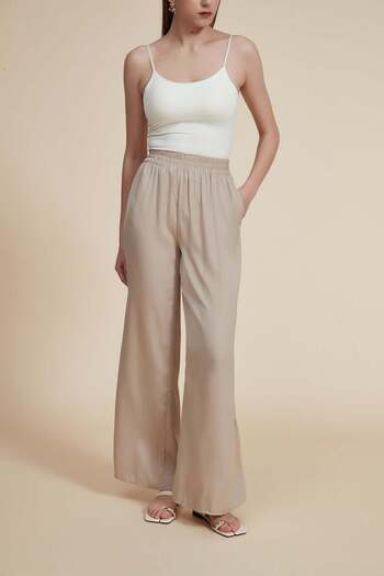 Yola High-Waist Wide-Leg Pants