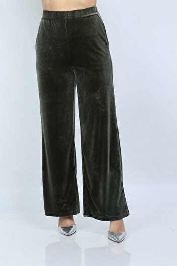Nichii Wide-Leg Velvet Pants