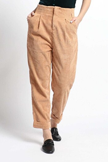 Nichii Ribbed Long Pants with Pockets