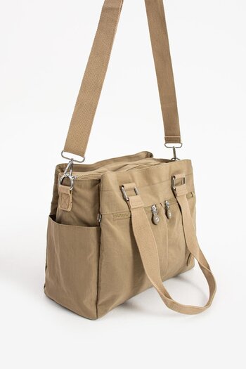CCWAY AYAKKABI Women's Large Compartment Bag Nude