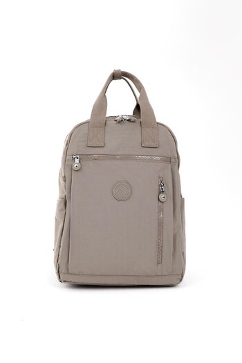 CCWAY AYAKKABI Women's Waterproof Crinkle Fabric Multi-Pocket Laptop School and Backpack Vi̇zon