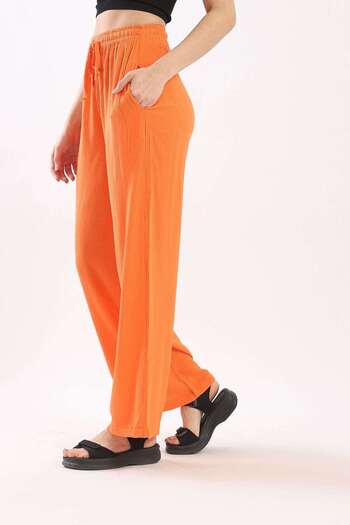 CARINA Solid Wide-Leg Pants
