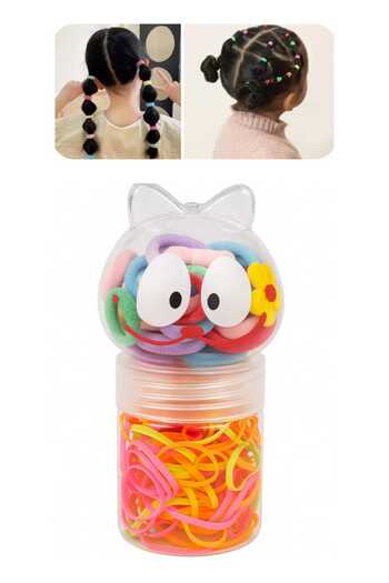 Eva Rose 150-Piece Towel Mini Rubber Hair Clips Non-Falling Perm Rubber Clip Set Girls' Hair Clips Children's Hair Clips School Hair Clips