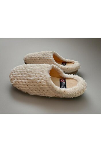 GEZER Bej Kali̇ Winter Indoor Slippers
