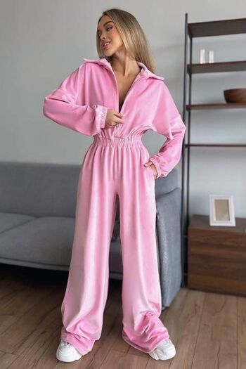 Fashiontayt Silk Velvet Jumpsuit