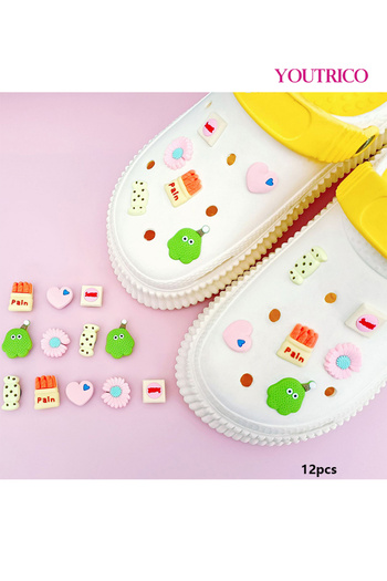 Youtrico Colorful Cartoon Jibbitz Charms - PVC Slipper Ornament Set