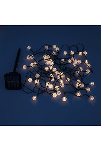 SHOPIENS LED light string, 60 bulbs, light sensor, 2 modes, 5.9m, warm white