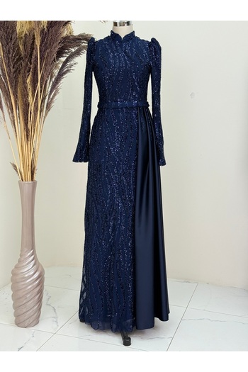 Surikka Eslina Evening Dress with Pendulum Beading