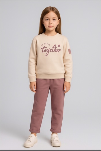Joyful Girl's Tracksuit Set