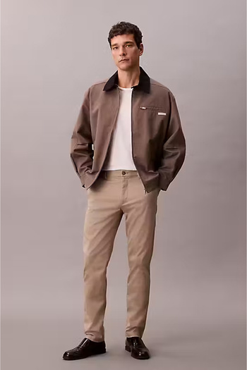 Calvin Klein Slim Cotton Stretch Chino Trousers