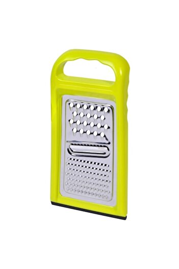 SHOPIENS Plastic Grater, 28 cm, Metal Surface, Lime Green - MYONNA