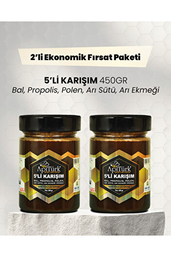 APİTÜRK 5'li Karışım 450gr 2 Adet Paket