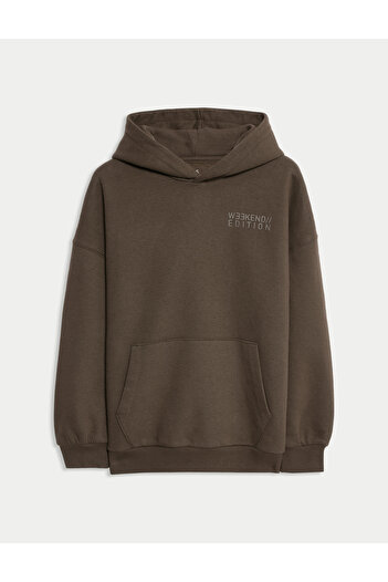 Marks & Spencer ​Pamuk Karışımlı Kapüşonlu Sweatshirt (6-16 Yaş)​