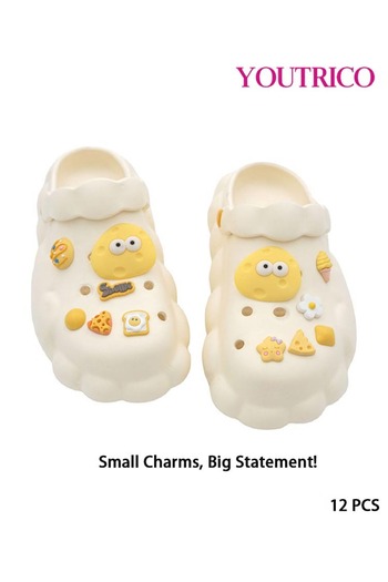 Youtrico Colorful Cartoon Jibbitz Charms - PVC Slipper Ornament Set