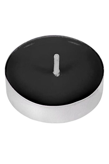 OEM Perfumed Tea Light Candles, Nero Alli, Argan Aroma, Black, 25 Pieces
